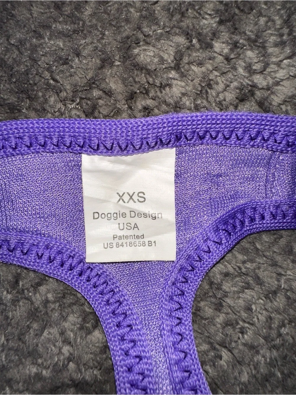 Doggie Design Purple Vest/Harness Size XXS